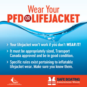 save a life wear a life jacket